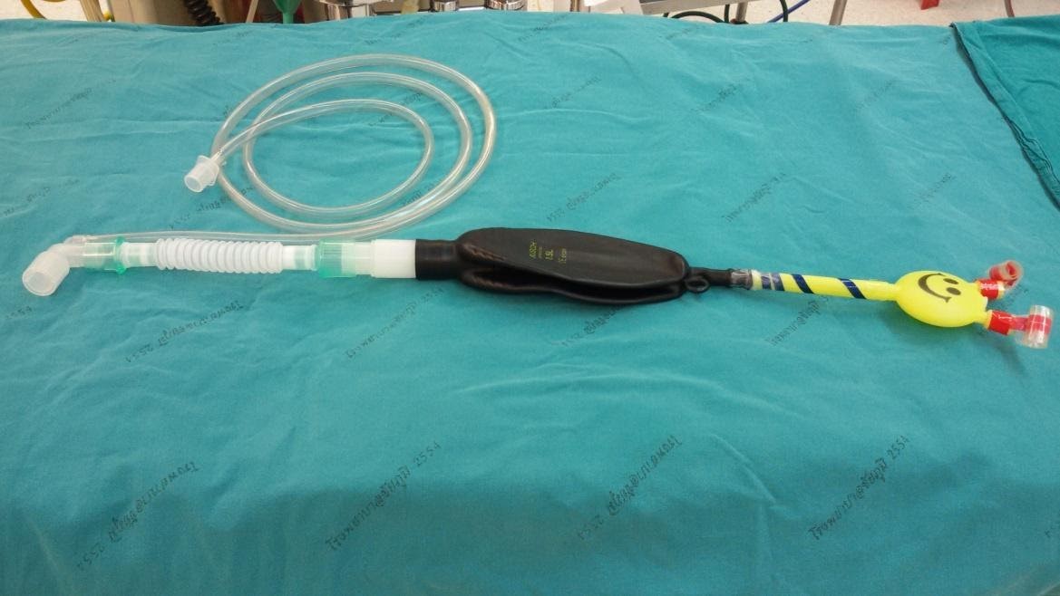 อุปกรณ์ปี่ของเล่นร่วมกับวงจรให้ยาระงับความรู้สึกเพื่อนำสลบ (Induction) ในผู้ป่วยเด็กอายุ 3-8